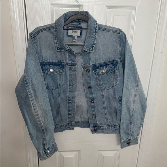 Forever 21 Jackets & Blazers - Forever 21 Light Blue Denim Jacket